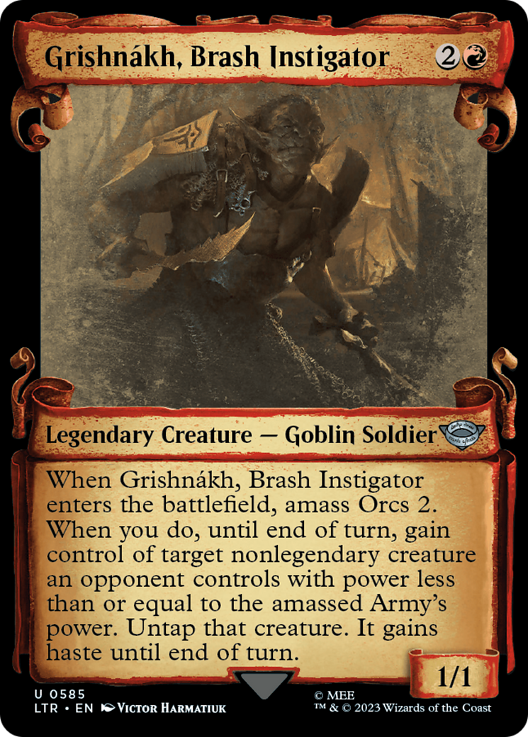 Grishnakh, Brash Instigator [The Lord of the Rings: Tales of Middle-Earth Showcase Scrolls]-1