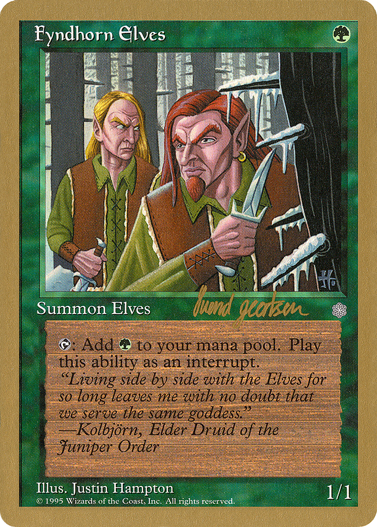 Fyndhorn Elves - 1997 Svend Geertsen (ICE) (WCD-) - World Championship Decks 1997-1