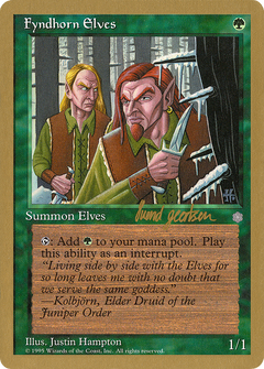 Fyndhorn Elves - 1997 Svend Geertsen (ICE) (WCD-) - World Championship Decks 1997-1
