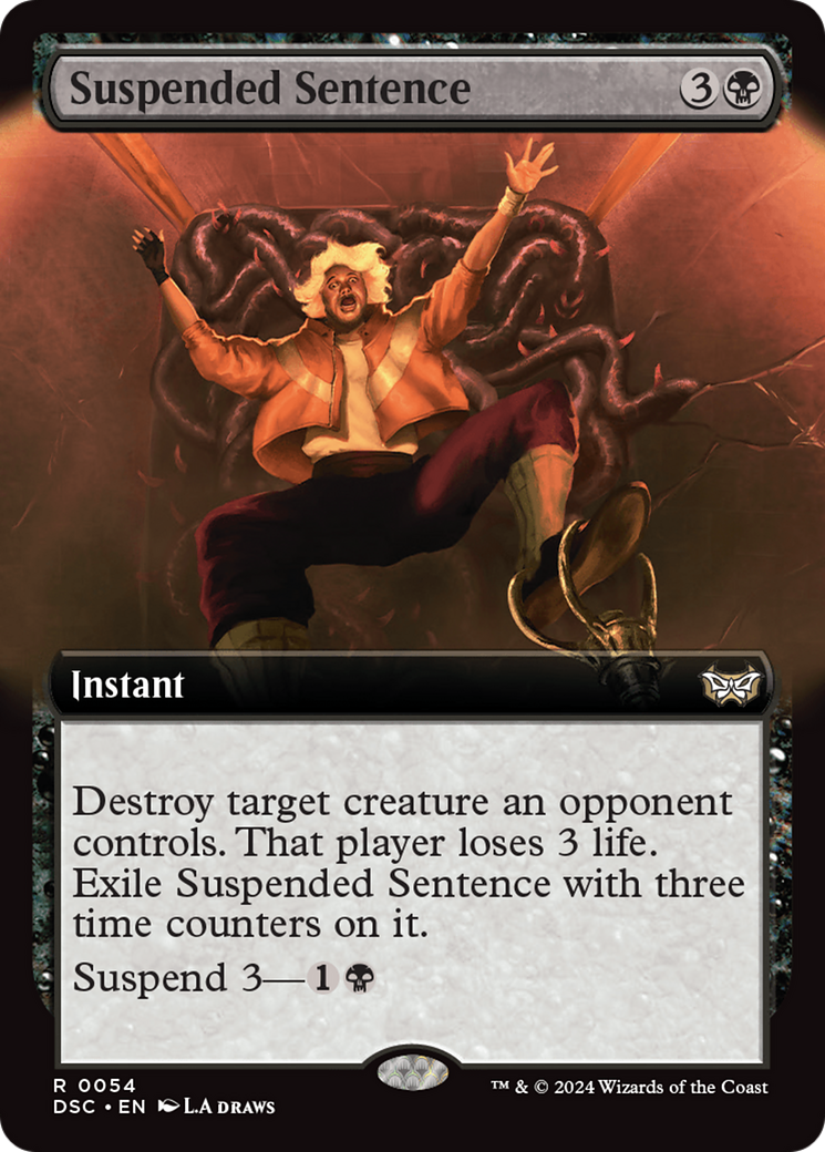 Suspended Sentence (Extended Art) [Duskmourn: House of Horror Commander]-1