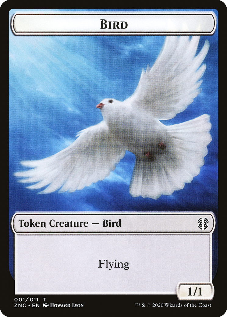 Bird (TZNC-001) - Zendikar Rising Commander Tokens-1