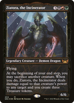 Ziatora, the Incinerator (Gilded Foil) (SNC-404) - Streets of New Capenna: (Showcase) Foil-1