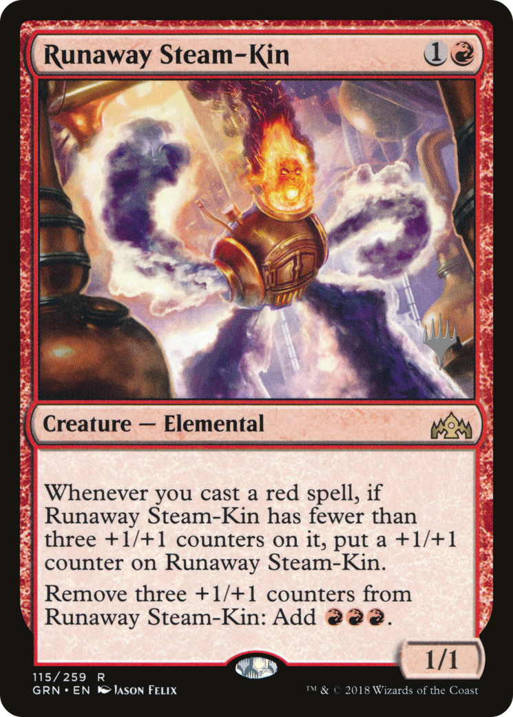 Runaway Steam-Kin (Promo Pack) [Guilds of Ravnica Promos]-1