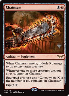 Chainsaw (Promo Pack) [Duskmourn: House of Horror Promos]-1