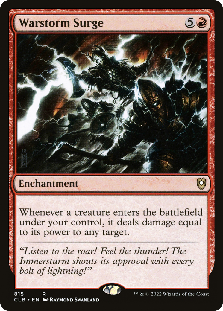 Warstorm Surge (CLB-815) - Commander Legends: Battle for Baldur's Gate-1