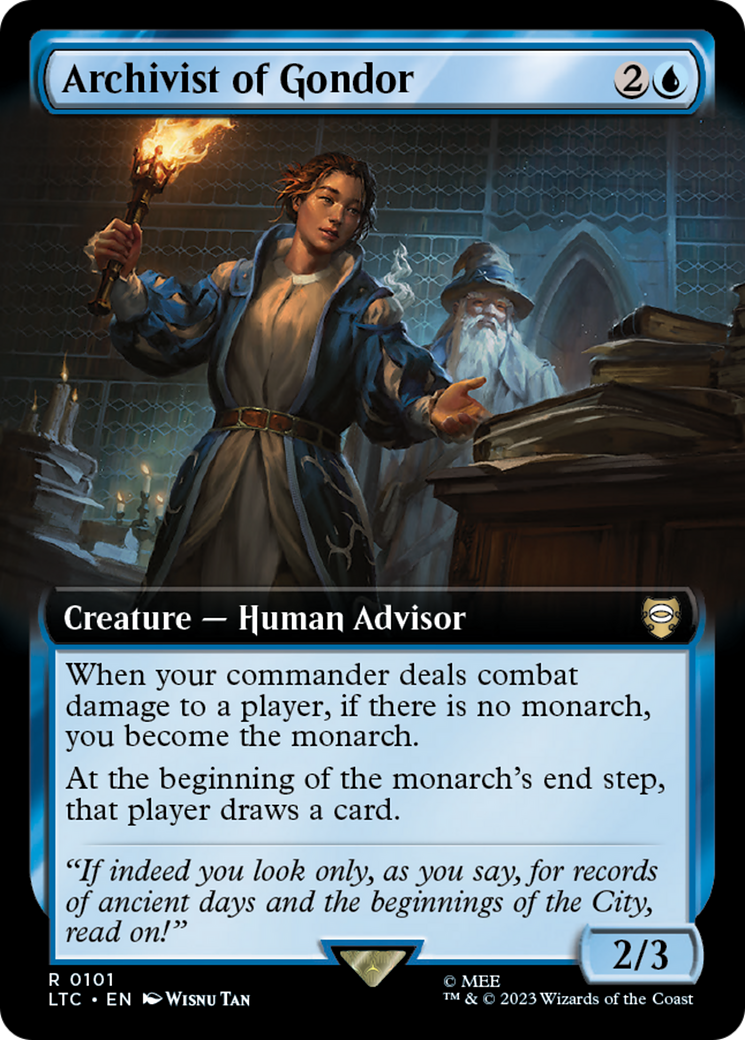 Archivist of Gondor (Extended Art) [The Lord of the Rings: Tales of Middle-Earth Commander]-1