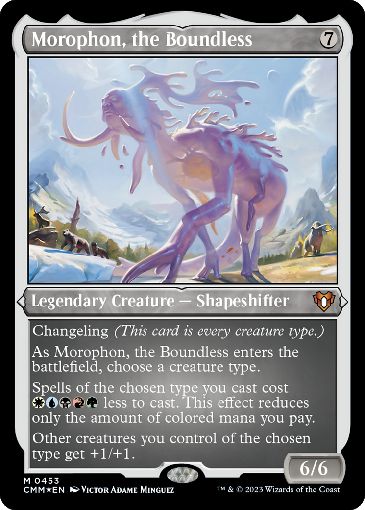 Morophon, the Boundless (CMM-453) - Commander Masters Etched Foil-1