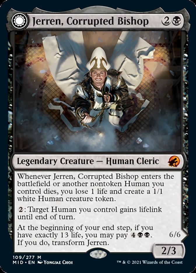 Jerren, Corrupted Bishop // Ormendahl, the Corrupted [Innistrad: Midnight Hunt]-1