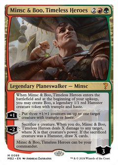 Minsc & Boo, Timeless Heroes (White Border) [Mystery Booster 2]-1