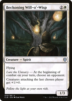 Beckoning Will-o'-Wisp [Commander Legends: Battle for Baldur's Gate]-1
