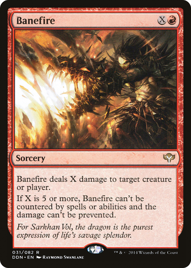 Banefire [Duel Decks: Speed vs. Cunning]-1