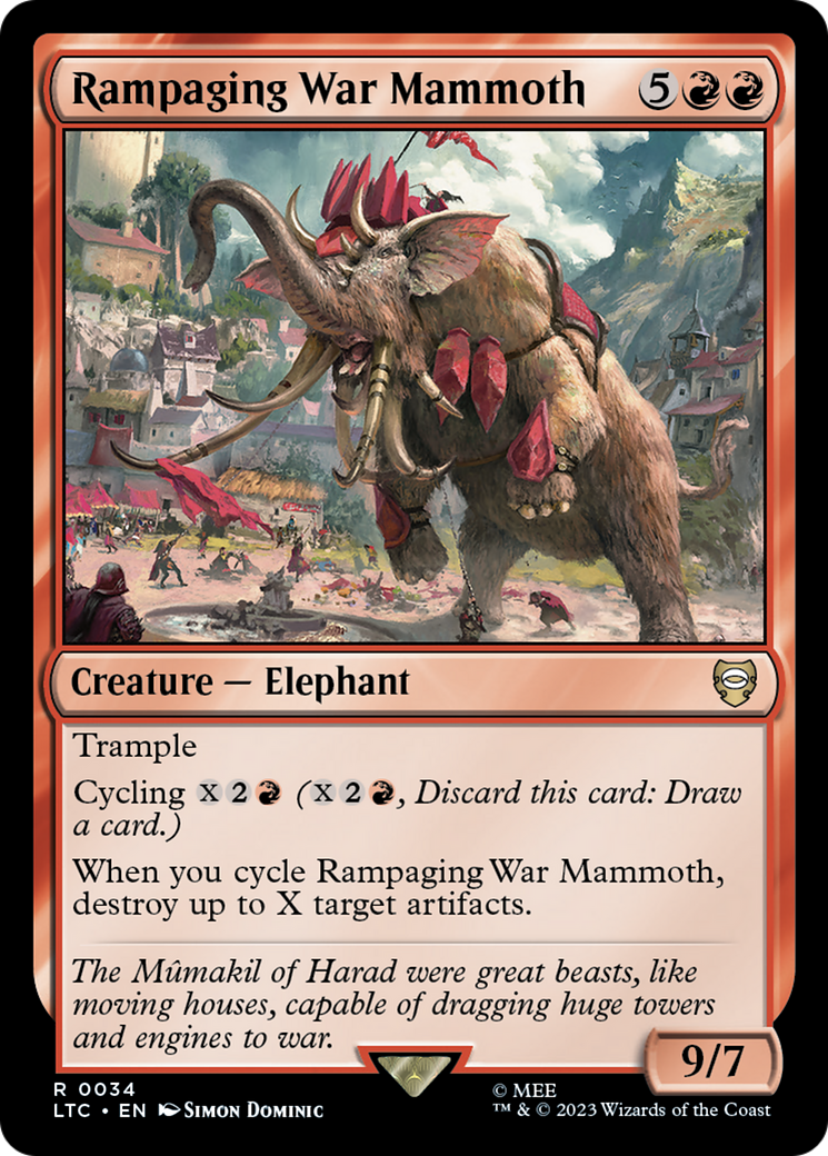 Rampaging War Mammoth [The Lord of the Rings: Tales of Middle-Earth Commander]-1