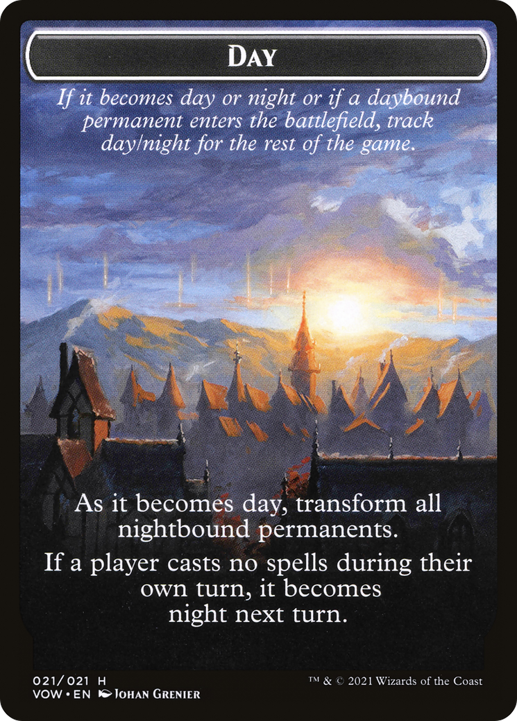 Day // Night (TVOW-021) - Innistrad: Crimson Vow Tokens-1