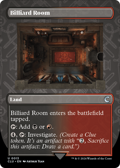 Billiard Room (Borderless) [Ravnica: Clue Edition]-1