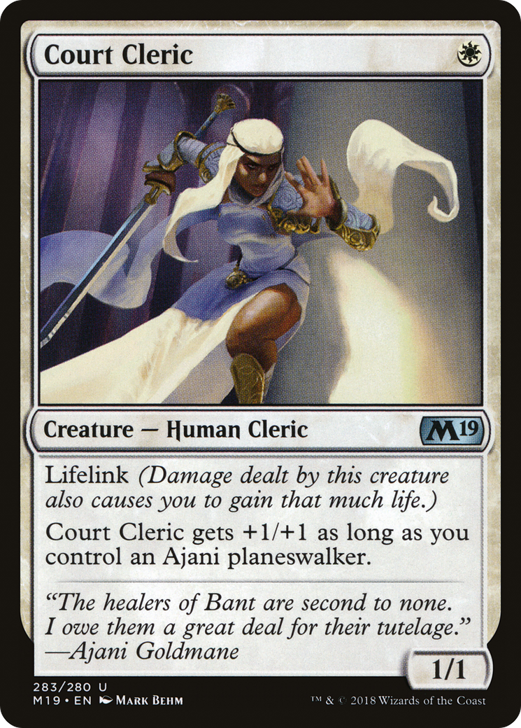 Court Cleric [Core Set 2019]-1