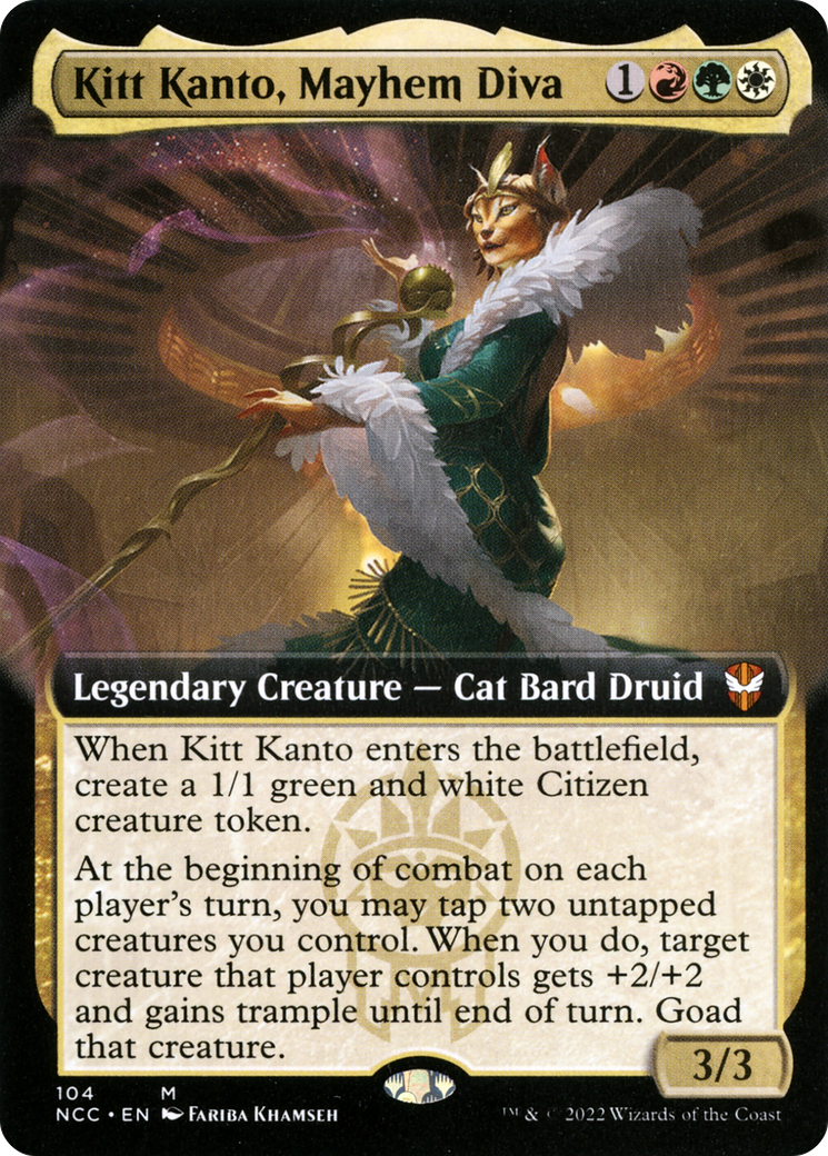 Kitt Kanto, Mayhem Diva (Extended Art) [Streets of New Capenna Commander]-1