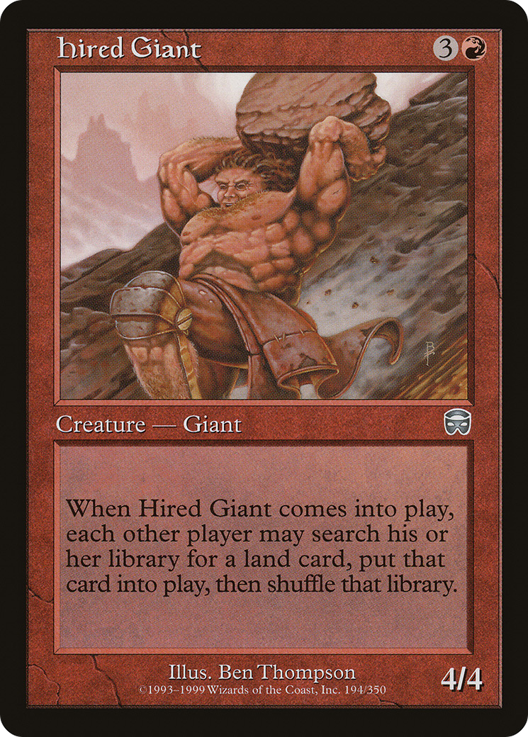 Hired Giant [Mercadian Masques]-1