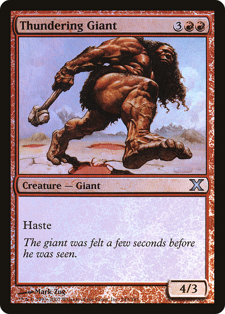 Thundering Giant (10E-243★) - Tenth Edition Foil-1