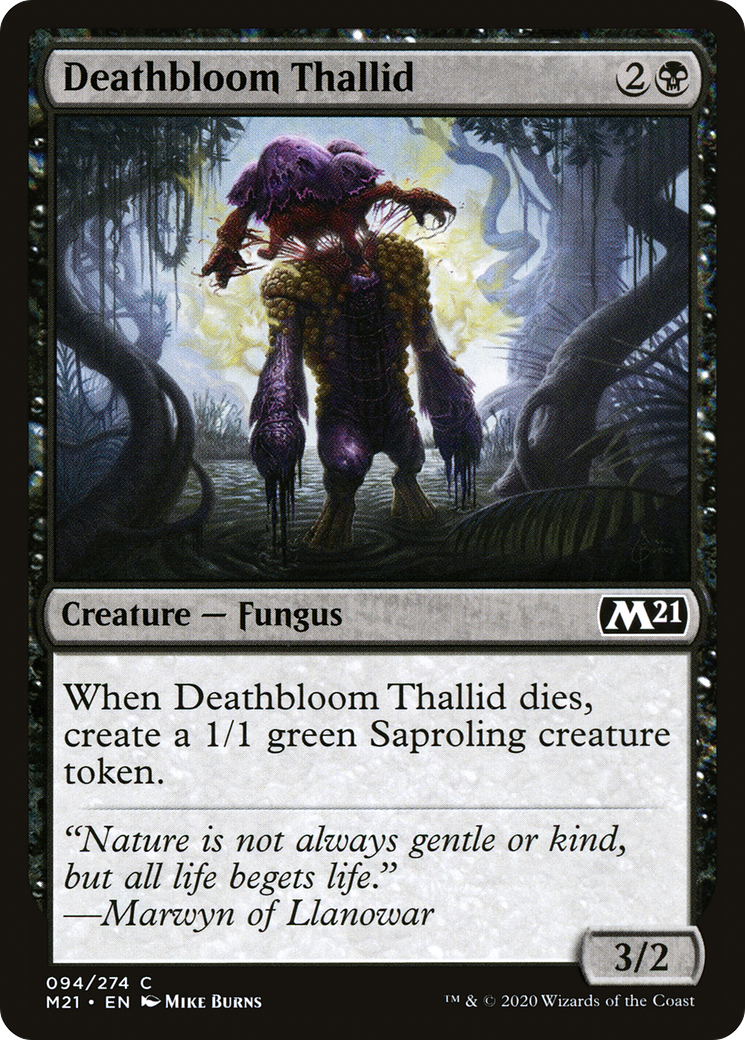 Deathbloom Thallid [Core Set 2021]-1