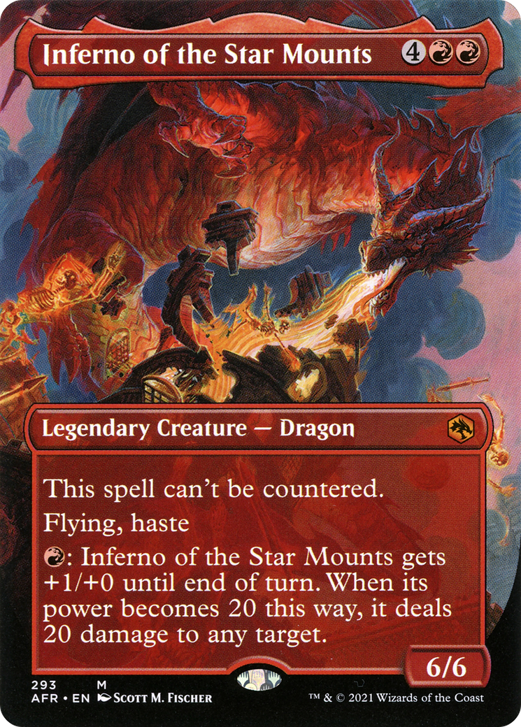 Inferno of the Star Mounts (Borderless Alternate Art) [Dungeons & Dragons: Adventures in the Forgotten Realms]-1
