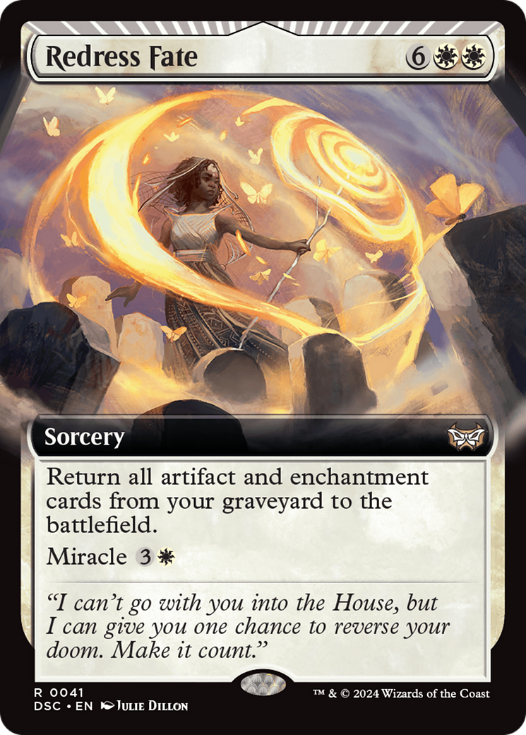Redress Fate (Extended Art) [Duskmourn: House of Horror Commander]-1