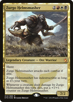 Zurgo Helmsmasher (PRE-214) - Khans of Tarkir Promos Foil-1