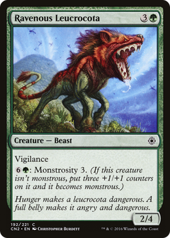 Ravenous Leucrocota [Conspiracy: Take the Crown]-1