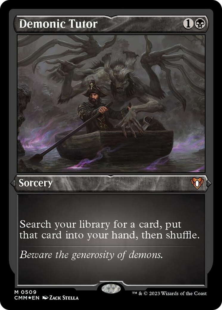 Demonic Tutor (Foil Etched) [Commander Masters]-1