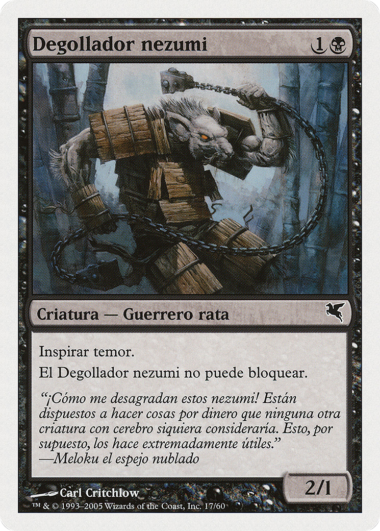 Nezumi Cutthroat (Spanish) - "Degollador nezumi" (A17) (PSAL-A17) - Salvat 2005-1