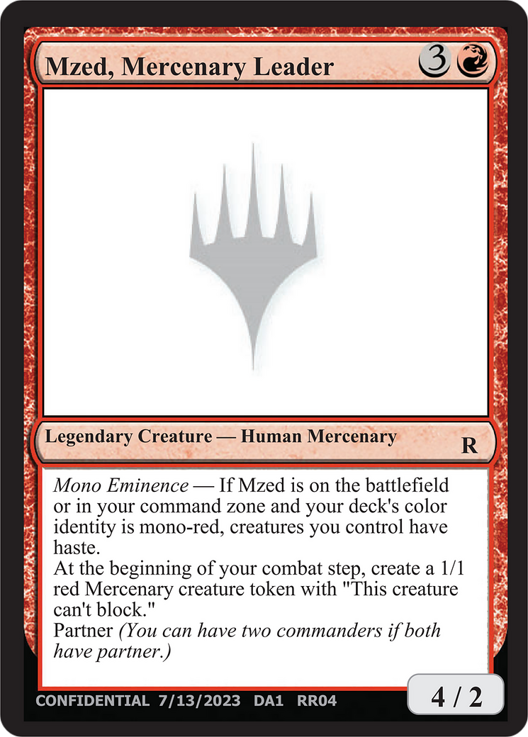 Mzed, Mercenary Leader (UNK-RR04A) - Unknown Event-1