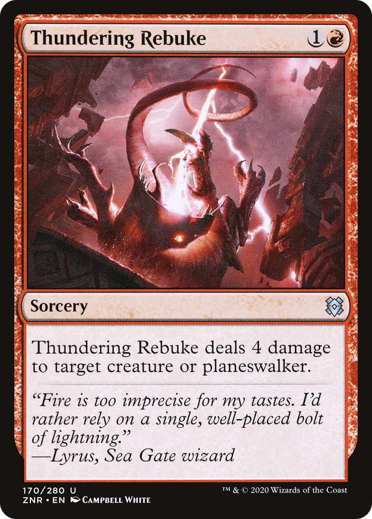 Thundering Rebuke [Zendikar Rising]-1