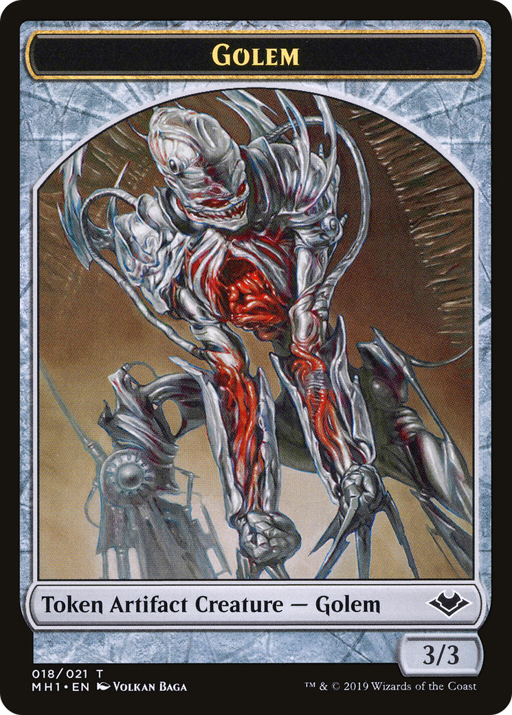 Golem (TMH1-018) - Modern Horizons Tokens Foil-1