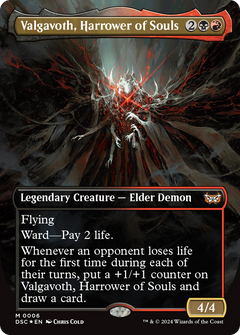 Valgavoth, Harrower of Souls (Borderless) [Duskmourn: House of Horror Commander]-1