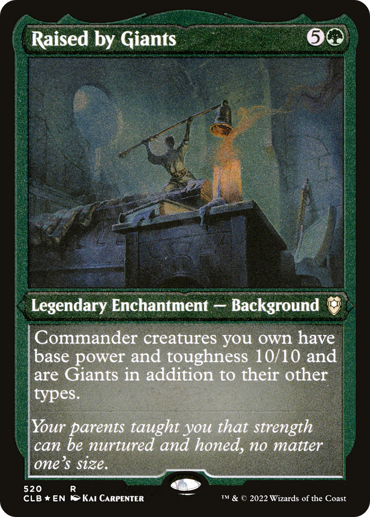 Raised by Giants (CLB-520) - Commander Legends: Battle for Baldur's Gate Etched Foil-1