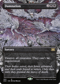 Damnation (Borderless Alternate Art) [Double Masters 2022]-1