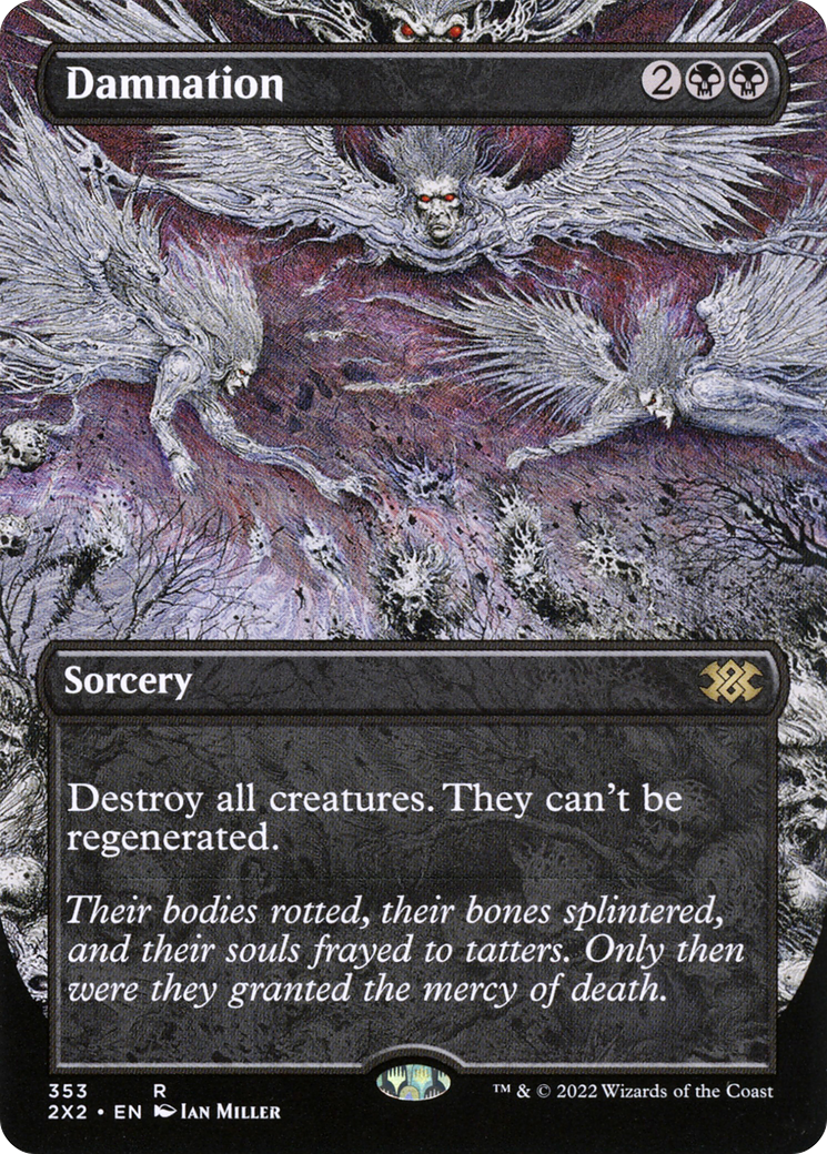 Damnation (Borderless Alternate Art) [Double Masters 2022]-1