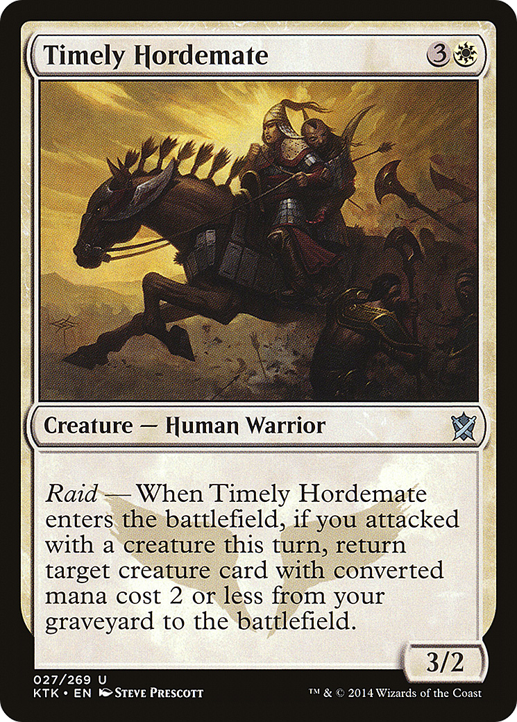 Timely Hordemate (KTK-027) - Khans of Tarkir-1