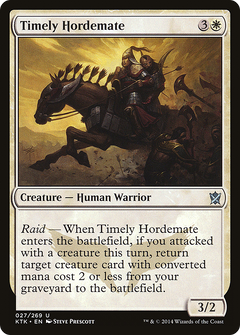 Timely Hordemate (KTK-027) - Khans of Tarkir-1