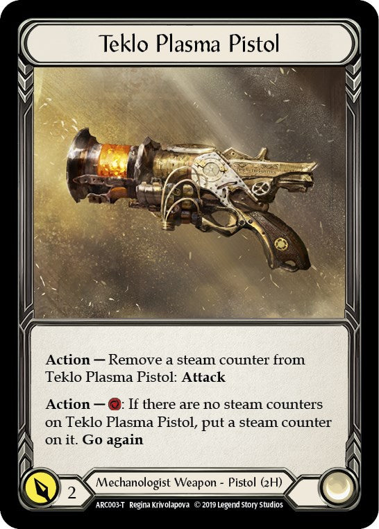 Dash, Inventor Extraordinaire // Teklo Plasma Pistol [ARC001 // ARC003] (Arcane Rising)