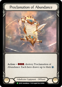 Proclamation of Abundance [JDG010] (Promo)  Rainbow Foil-1