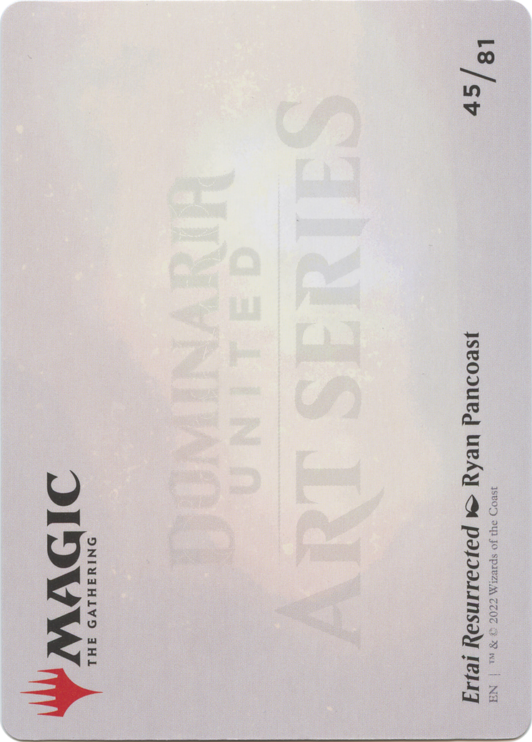 Ertai Resurrected // Ertai Resurrected (ADMU-045) - Dominaria United Art Series (Borderless) Foil-2