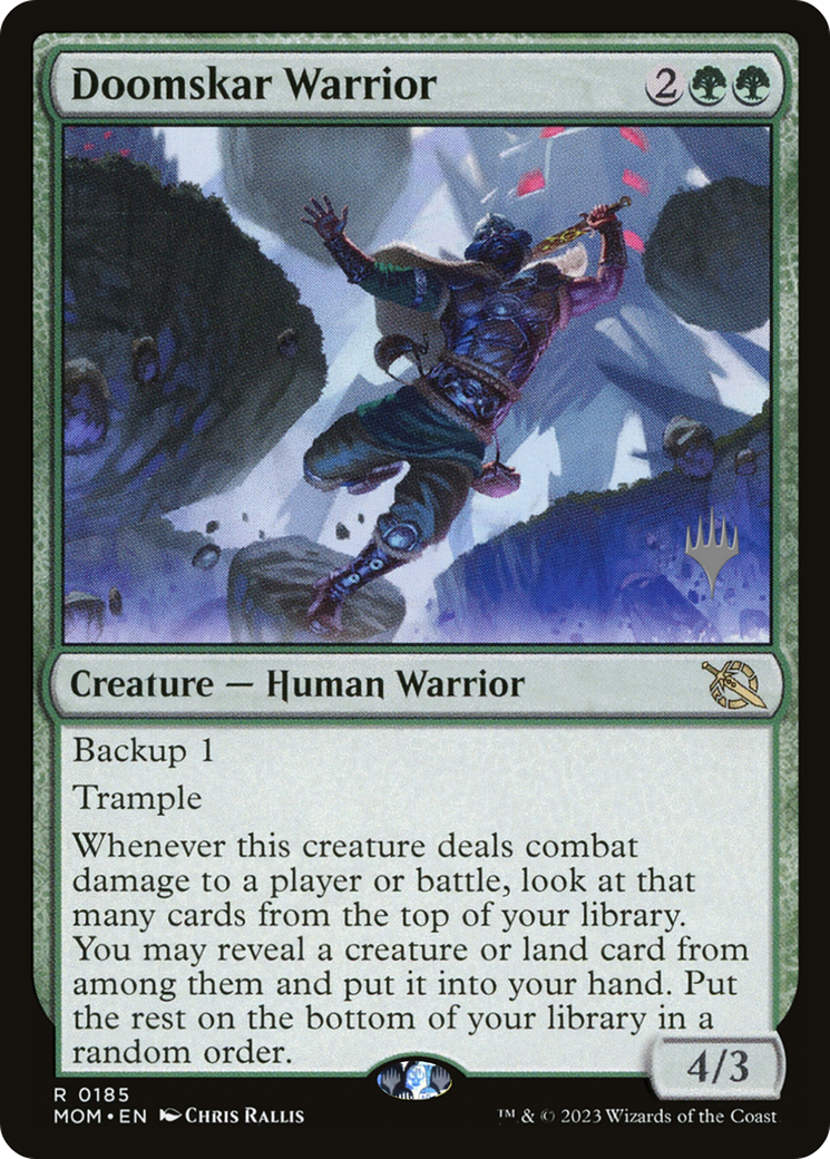 Doomskar Warrior (Promo Pack) [March of the Machine Promos]-1