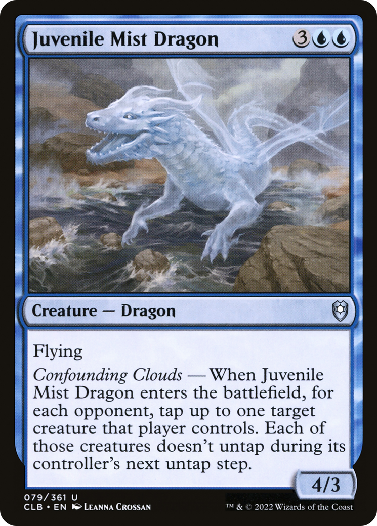 Juvenile Mist Dragon [Commander Legends: Battle for Baldur's Gate]-1