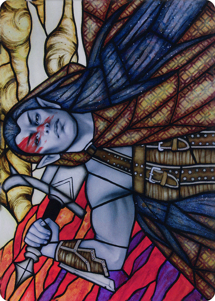 Radha, Coalition Warlord // Radha, Coalition Warlord (ADMU-075) - Dominaria United Art Series (Borderless) Foil-3