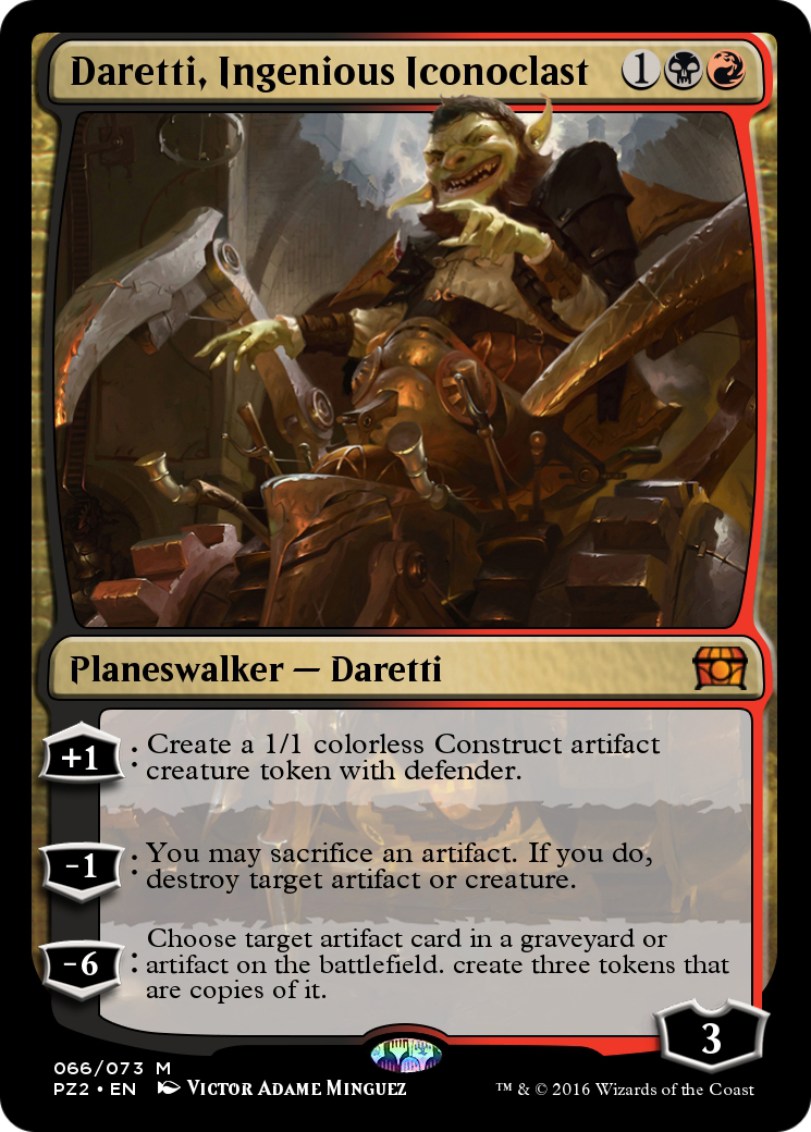 Daretti, Ingenious Iconoclast (PZ2-066) - Treasure Chest Foil-1