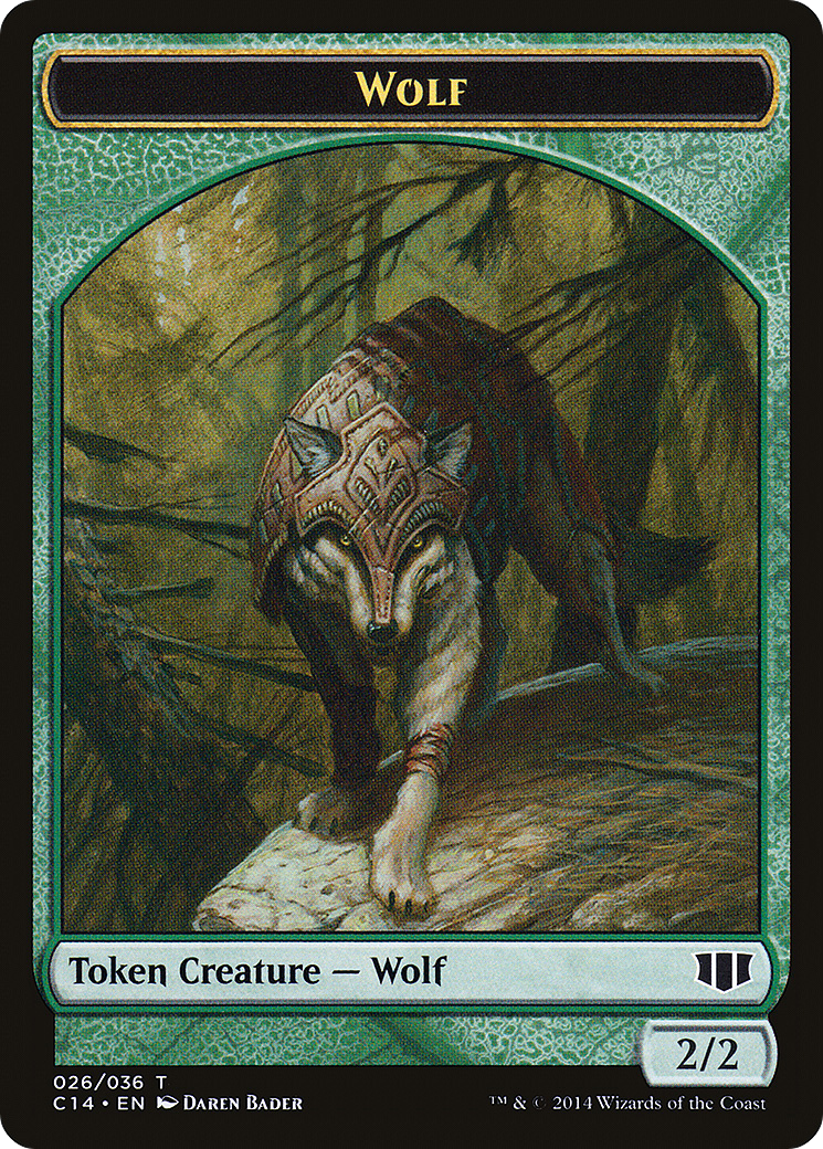 Wolf (TC14-026) - Commander 2014 Tokens-1