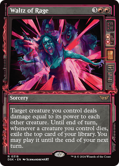 Waltz of Rage (Showcase) (DSK-318) - Duskmourn: House of Horror: (Showcase) Foil-1