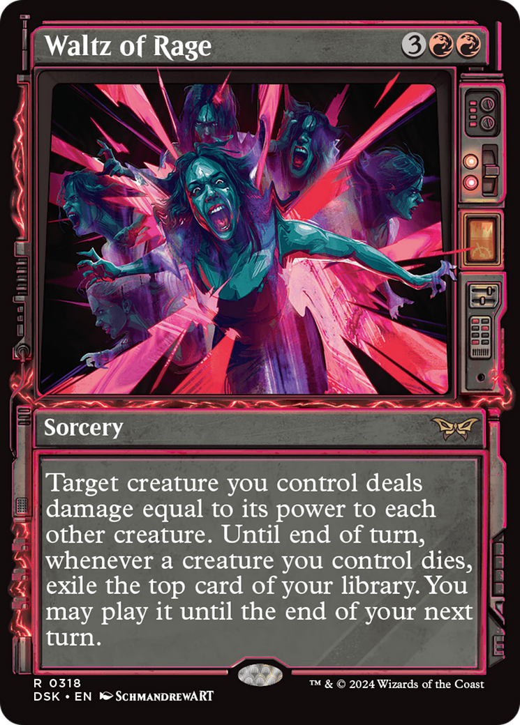 Waltz of Rage (Showcase) (DSK-318) - Duskmourn: House of Horror: (Showcase)-1