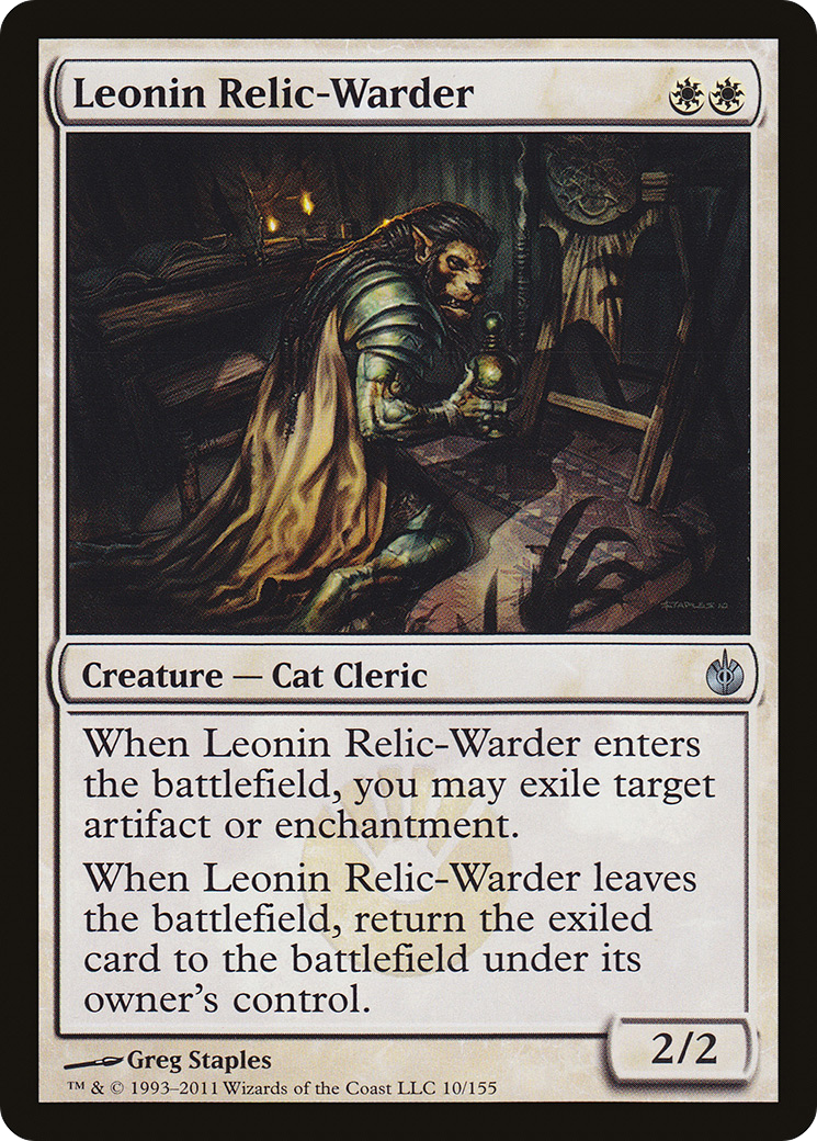 Leonin Relic-Warder [Mirrodin Besieged]-1