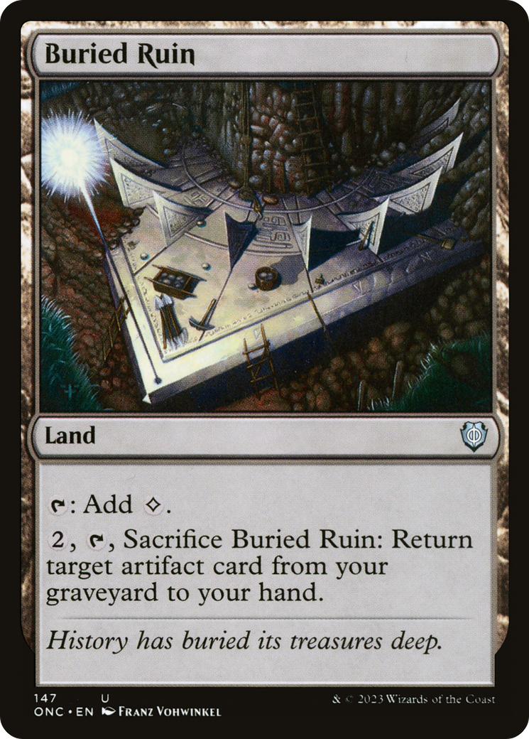 Buried Ruin [Phyrexia: All Will Be One Commander]-1